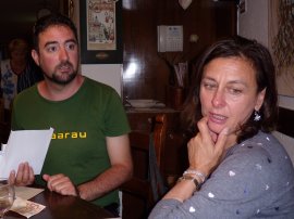 Andrea e Adele nel Ristorante La Macina a La Salle (13268 bytes)